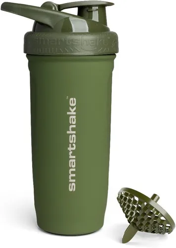 Smartshake Reforce - Botella mezcladora de proteínas de acero inoxidable, sin aislamiento, unisex, para gimnasio, botellas agitadoras de metal, 30.4