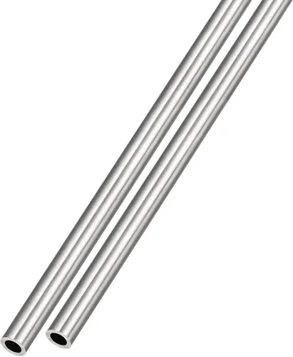 Miniatura 45 de METALLIXITY Tubo de acero inoxidable 304 (0.236 in de diámetro x 0.039 in de pared T x 9.843 in de largo), 2 piezas, tubo recto - para muebles