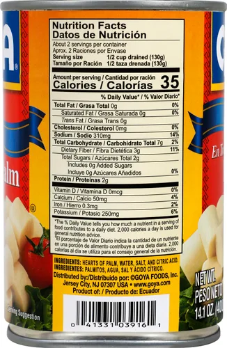 Miniatura 2 de Goya Foods Salad Cut Hearts of Palm (Palmitos), 14 onzas (paquete de 12)