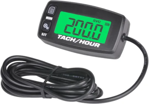 Runleader Medidor digital de mantenimiento tac/hora,Reemplazo de batería para motor de gas pequeño,Utilizado en montar, césped, tractor, generador,