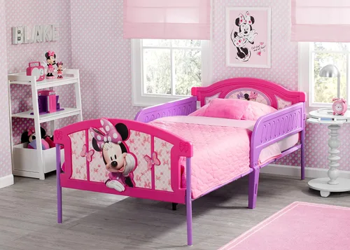 Miniatura 2 de Delta Children Cama Individual de Plástico con Piecera 3D, Disney Minnie Mouse