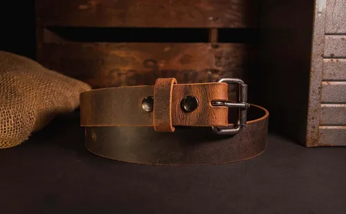 Miniatura 9 de The Retro Rider - Cinturón de cuero clásico para hombre, 1 12 pulgadas de ancho, fabricado en los Estados Unidos