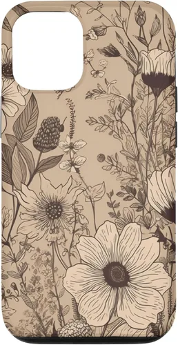 Miniatura 27 de Funda para iPhone 13 Pro Beige Tan Wildflower Floral Minimal Flower Boho