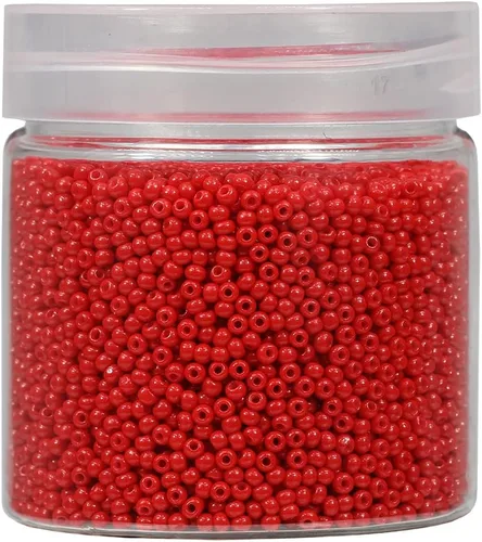 Miniatura 11 de Bala&Fillic Tamaño casi uniforme Cuentas de semillas redondas de color verde ejército de 2 mm Aproximadamente 10000 piezas/110 gramos en caja