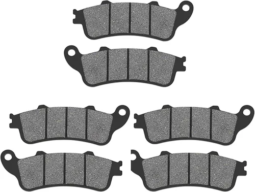 AHL Juego de pastillas de freno delanteras y traseras para Honda ST1300 / ST1300 Pan European (ABS y no ABS) 2002-2007 (Semi-metálico)