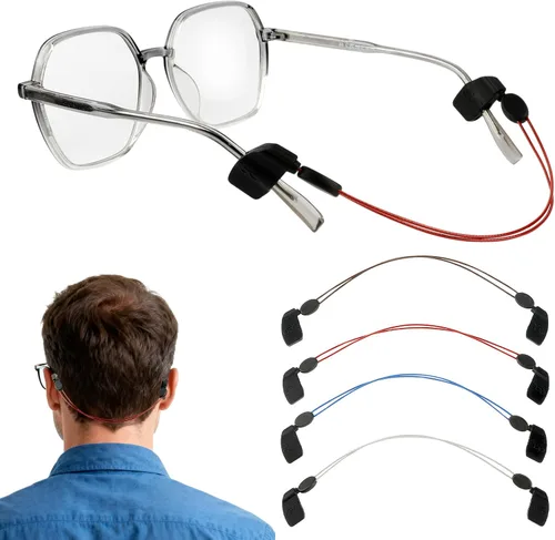 Correa ajustable para lentes, retenedor antideslizante para gafas para deportes y actividades al aire libre, correa para gafas Cordones para gafas