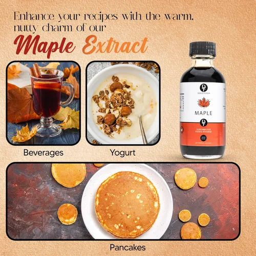 Miniatura 9 de Dolce Flav Extracto de arce de 1 galón – Kosher, sin azúcar, rico sabor concentrado de arce para hornear, café y postres