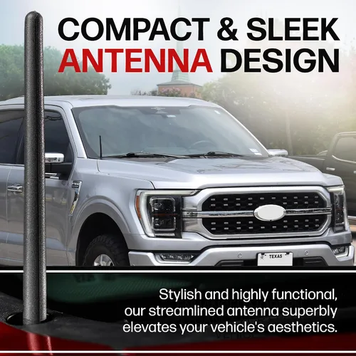 Miniatura 7 de AntennaMastsRus - Antenas compatibles con GMC Sierra 150 2009-2020 - Antena de repuesto, Negro