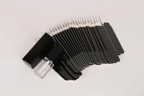 Miniatura 5 de 25 cajas de papel para manualidades de 0.984 x 0.984 x 3.386 in para tubos de brillo de labios, embalaje de lápiz labial de 350 gms, color rosa