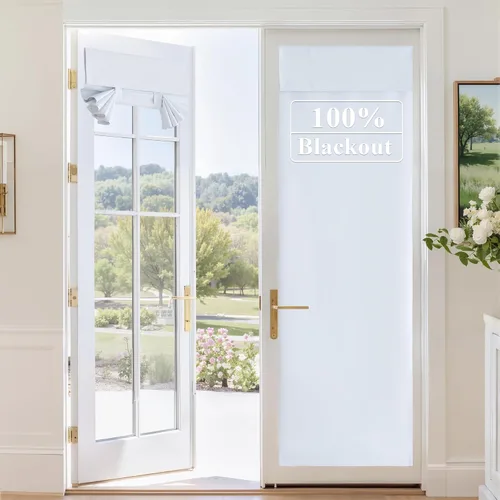 Miniatura 33 de RYB HOME 2 Paneles Cubierta de Ventana de Puerta de Aula, Persianas Opacas para Ventanas y Puertas de Aula Cubierta Persianas de Confinamiento