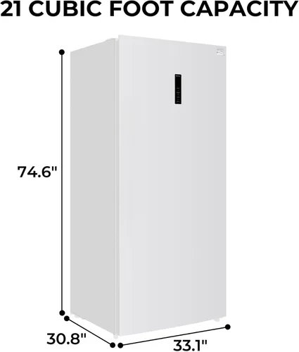 Miniatura 6 de Kenmore - Refrigerador/congelador vertical, convertible, 4 estantes, listo para garaje, almacenamiento de carne, descongelación automática