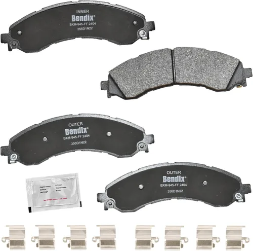 Miniatura 322 de Pastillas de freno delanteras cerámicas Bendix Priority1 CFC2302 para Hyundai Elantra 2021, Sonata 2022-2020, Kia K5 2023-2021
