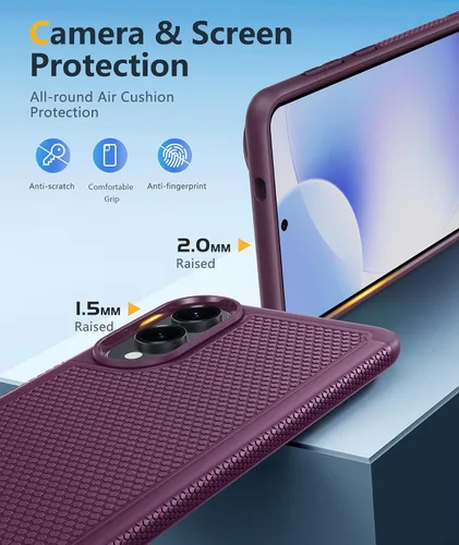 Miniatura 888 de FNTCASE Funda para iPhone 17 Pro: Fundas delgadas translúcidas de color azul claro compatibles con MagSafe, protección completa de la cámara