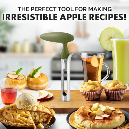 Miniatura 6 de Zulay Kitchen Herramienta Premium para Deshuesador de Manzanas - Hojas Ultra Afiladas de Acero Inoxidable y Serradas para Cortar Fácilmente - Fácil