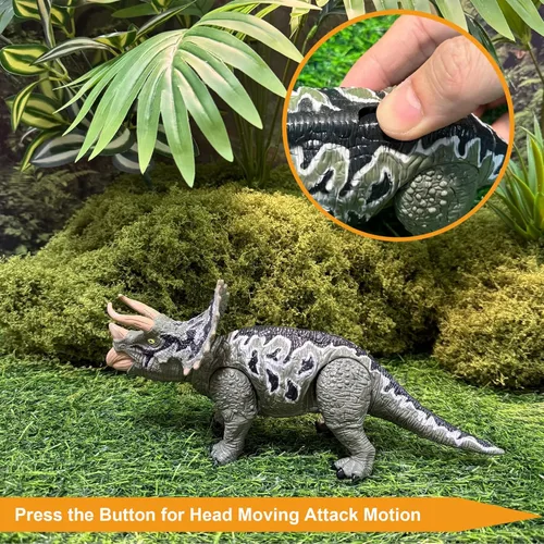 Miniatura 4 de EKU Juguetes de Dinosaurio con Alas que Baten Pterodactylo Quetzalcoatlus, Acción de Morder T Rex Tyrannosaurus, Cabeza que se Mueve y Ataca
