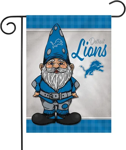 Miniatura 32 de Rico Industries NFL Gnomo - Bandera de jardín de doble cara de 13 x 18 pulgadas