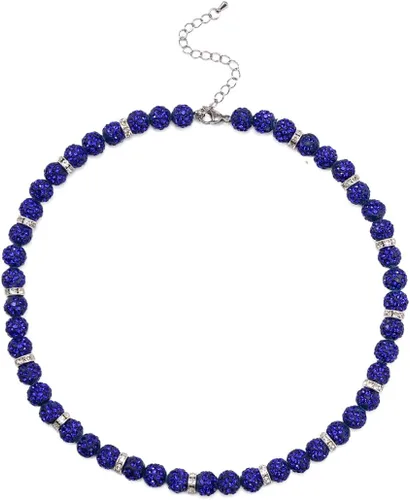 Miniatura 29 de Collar de béisbol – Collar de colección de hielo con cuentas de arcilla brillante con purpurina para hombres y niños, regalos geniales