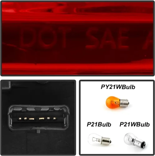 Miniatura 6 de KEEKPO - Para Nissan Versa 2012-2019 de 4 puertas Sedan estilo fábrica luz trasera lámpara de freno reemplazo lado izquierdo del conductor
