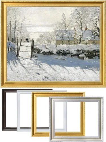 Miniatura 25 de Pinturas clásicas mundiales de Claude Monet Impresión giclée sobre lienzo alargado, pieza de galería para colgar y decorar el hogar, The CliffWalk