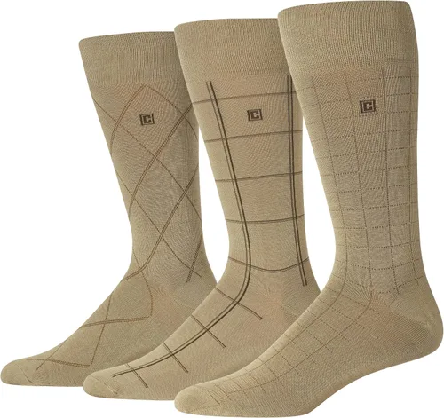 Miniatura 2 de Chaps Men's Classic Dress Crew Socks-3 Pair Pack-Pattern and Solid Color Designs