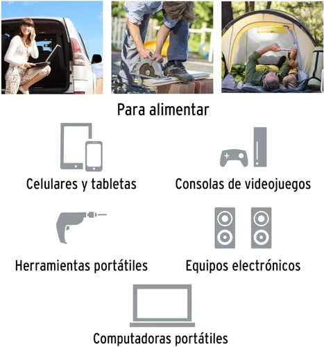 Miniatura 4 de Truper Inversor de corriente 10491 / INCO-1000-1000 W con puerto de carga USB