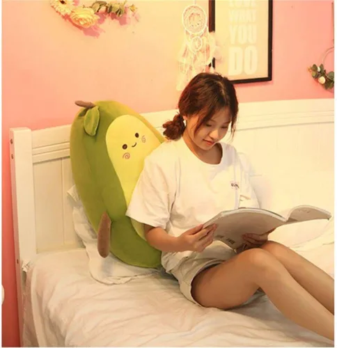 Miniatura 5 de OUKEYI Almohada de peluche suave de fruta de aguacate de 18 pulgadas, regalo para niños, niñas, niños y amigos, el mejor regalo para niños de Navidad