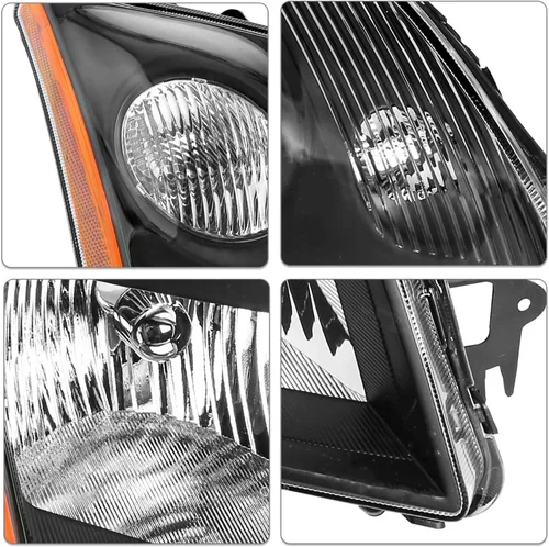 Miniatura 4 de SOCKIR Conjunto de faros delanteros compatible con bombillas Nissan Sentra 2007-2009 incluidas, faro negro para el lado del pasajero y del conductor