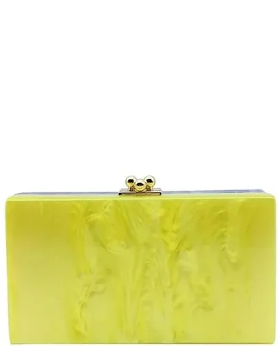 Miniatura 5 de CZDYUF - Bolso de noche de acrílico con cadena mixta de perlas, bolso de mano para boda, fiesta