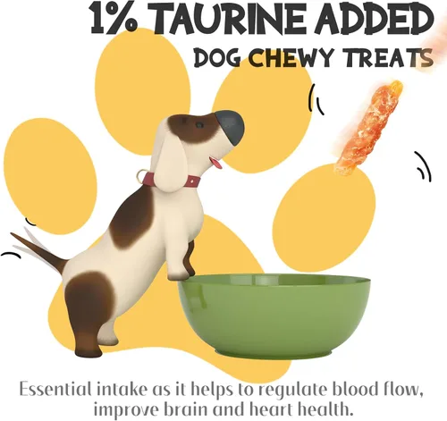 Miniatura 3 de Golosinas masticables para perros, tiras de batata envueltas en pollo, aperitivos para perros sin gluten y granos para recompensas de entrenamiento