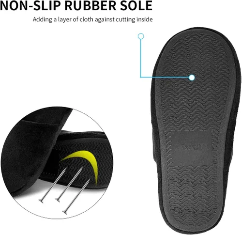 Miniatura 4 de Pantuflas de espuma viscoelástica, mullidas y mullidas para spa, hotel, casa, hogar, para mujeres y hombres