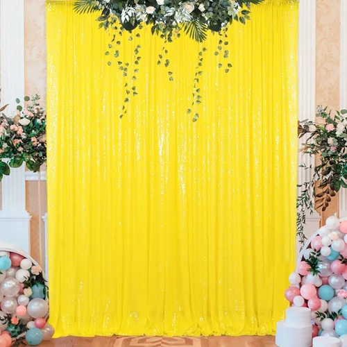 Miniatura 21 de ShinyBeauty Cortinas de lentejuelas 2 paneles de 2 x 8 pies, cortinas de fondo de fiesta verde azulado con purpurina para bodas, Navidad, Año Nuevo