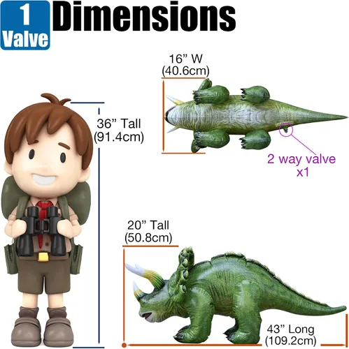 Miniatura 6 de Triceratops inflable