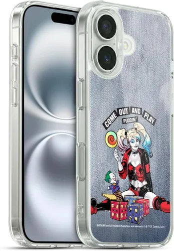 Miniatura 59 de Head Case Designs Funda de gel suave con licencia oficial de Batman DC Comics Love Hate Joker Harley Quinn Graphics [protección de grado militar]