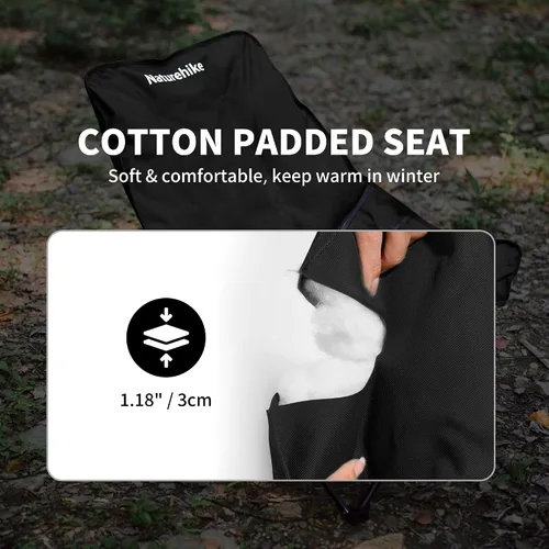 Miniatura 4 de Naturehike Silla de camping acolchada con asiento acolchado