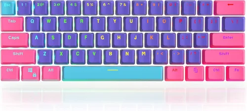 Miniatura 46 de GTSP 61 Teclas 60 Por Ciento, Teclas Ducky One 2 Mini para Teclado Mecánico Perfil OEM RGB PBT Set de Teclas con Extractor de Teclas para Cherry MX