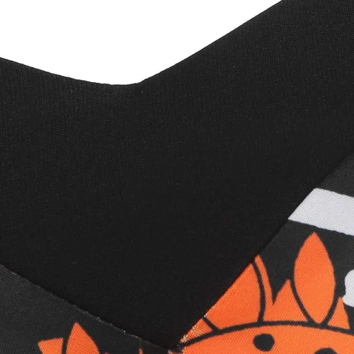 Miniatura 4 de Vestido de moda con estampado asimétrico de girasol para mujer, talla grande, vestido largo de dama de honor burdeos