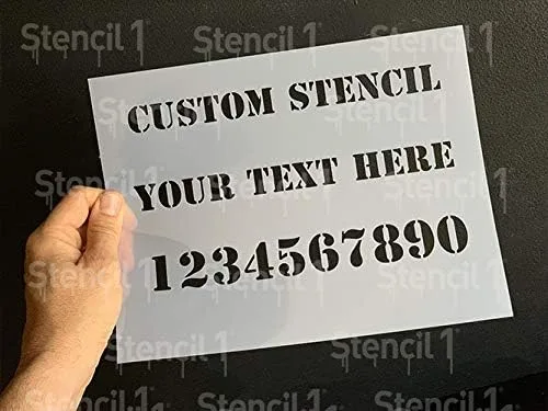 Miniatura 4 de Plantilla vertical personalizada de 8.5 x 11 pulgadas, personaliza tu propia plantilla, lavable, reutilizable y duradera, plantilla de mylar