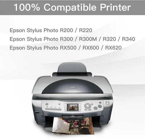 Miniatura 2 de BeOne Cartuchos de tinta T048 remanufacturados de repuesto para Epson 48 T048 para usar con impresora Epson Stylus Photo R200 R220 R300 R300M R320