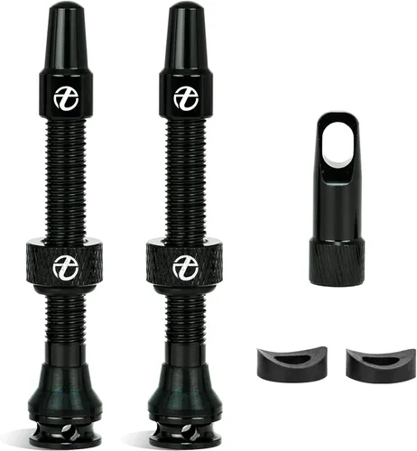 Miniatura 12 de Thinvik Vástago de válvula Presta sin tubo mejorado 48/65/85mm, kit de válvula Presta súper ligero para neumáticos sin cámara
