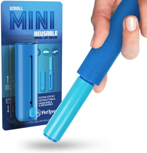 Miniatura 10 de PetLovers EzRoll - Rodillo de pelusa reutilizable – Adhesivo para toda la vida y removedor multiusos de pelo, polvo y pelusa de mascotas, para ropa