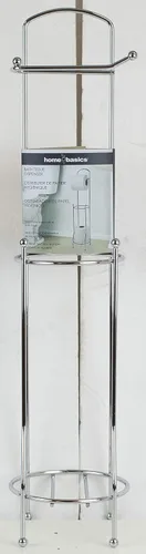 Miniatura 8 de Home Basics, soporte para pañuelos, para baño, con despachador, Plateado, Paquete de 1