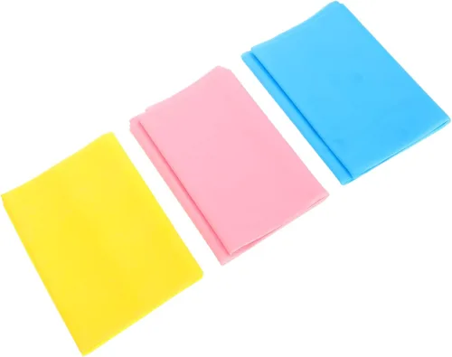 Outanaya Juego de 3 bandas de resistencia para fitness, bandas elásticas de entrenamiento para yoga, pilates, estiramiento corporal, asistencia para