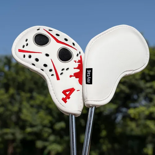 Miniatura 2 de mytag Cubiertas para palos de golf, máscara de hockey, cubierta para la cabeza del conductor, cubierta híbrida de madera de Fariway Fundas