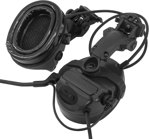 Miniatura 4 de HEARFALCOM Auriculares tácticos COMAT III Casco táctico Adaptador de riel ARC versión no militar Enfriamiento de ruido Auriculares de disparo con V2