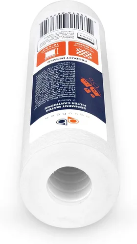 Miniatura 9 de Aquaboon cartucho de filtro de agua de sedimento ranurado, 10 pulgadas, para cualquier unidad estándar RO, AB(P) 4S1M