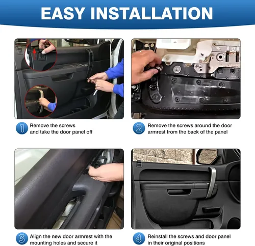 Miniatura 8 de 22818465 Kit de reparación de reposabrazos delantero izquierdo del lado del conductor para Chevy Silverado 1500 2500HD 3500HD 2010-2014 para GMC