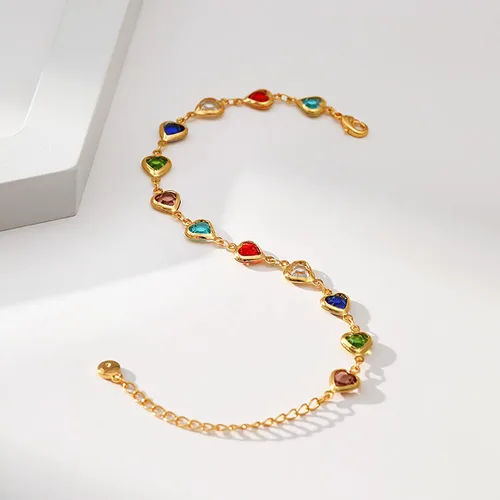 Miniatura 34 de Delicadas pulseras de oro para mujer, chapado en oro 18, ajustable, mal de ojo, mariposa, cuentas, perla, corazón, turquesa, hecha a mano para mujer