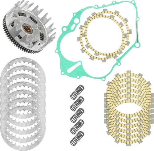 Caltric Kit de engranajes y placas de buje de embrague primario compatible con Yamaha Raptor 660R YFM660R 2001-2005
