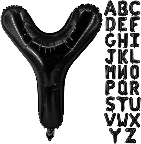 Miniatura 13 de Lovoir Globos grandes de 40 pulgadas con letras B negras de gran tamaño, globo de helio de aluminio de Mylar para decoración de fiesta de Letra B