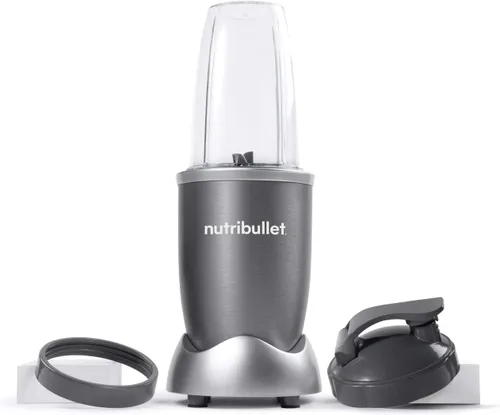 Miniatura 3 de nutribullet Licuadora personal para batidos, batidos, preparación de alimentos y mezcla congelada, 24 onzas, 600 vatios, gris, (NBR-0601)